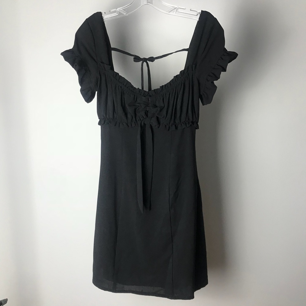 Tiger Mist Black Mini Dress 🥀
